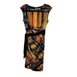 Karin Stevens Sleeveless Multi All Seasons Dress Size S